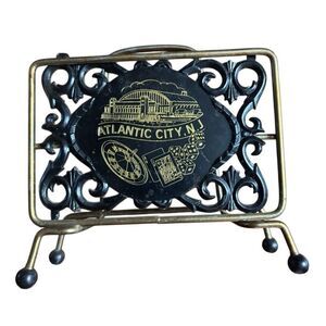 Vintage Atlantic City N.J. Metal Napkin Holder
